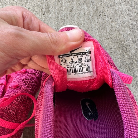 Nike Women’s Flyknit Lunar1+ 'Pink Flash' size 8.5 - Picture 9 of 9